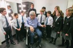 Perlman with Nord Anglia students