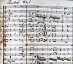 Beethoven 9th Manuscript Closeup