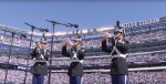 West Point Band playing at a Giants game