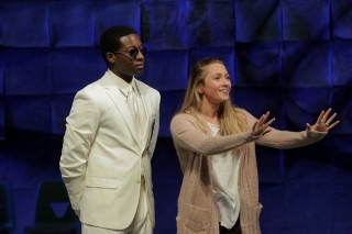 Fourth-year actors in Tony Kushner's “Angels in America: Part I”