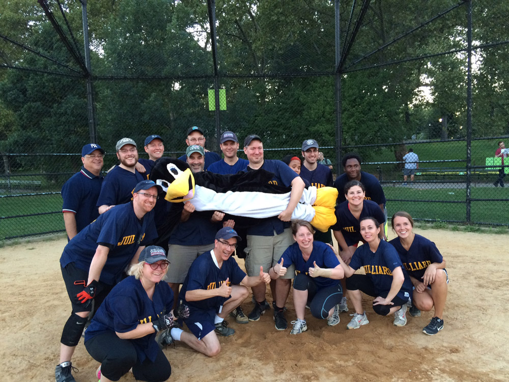 the Juilliard softball team